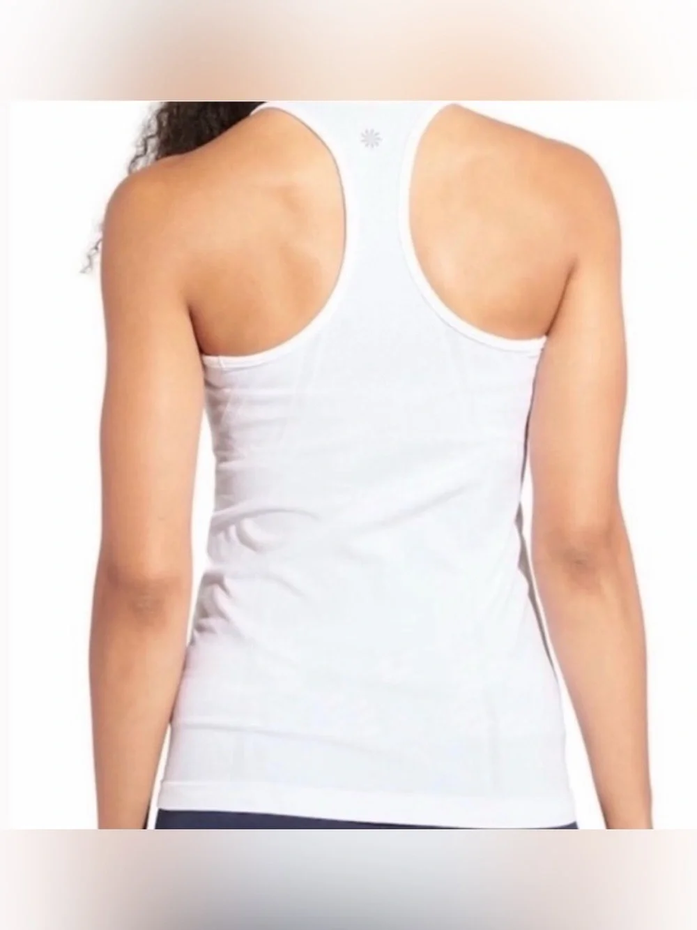 Athleta White Fast Track Racerback Tank Top - Picture 2 of 6